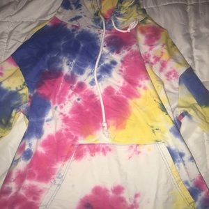 tye die shein hoodie